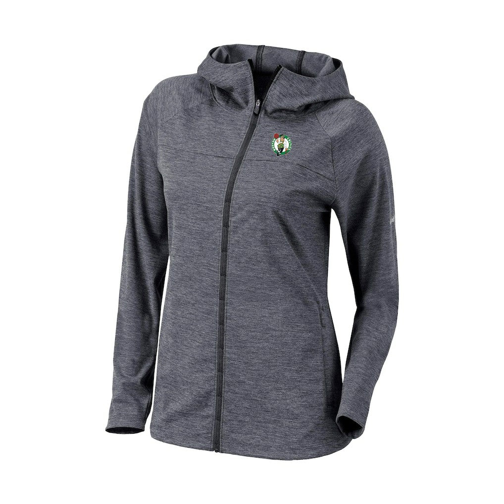 Columbia - Boston Celtics Women's Omni-Wick Half Shot Full-Zip Hooded Jacket - Black