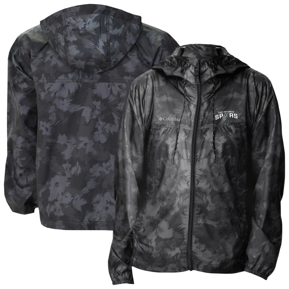 Columbia - San Antonio Spurs Women's Flash Challenger II Omni-Shade Full-Zip Windbreaker Jacket - Black