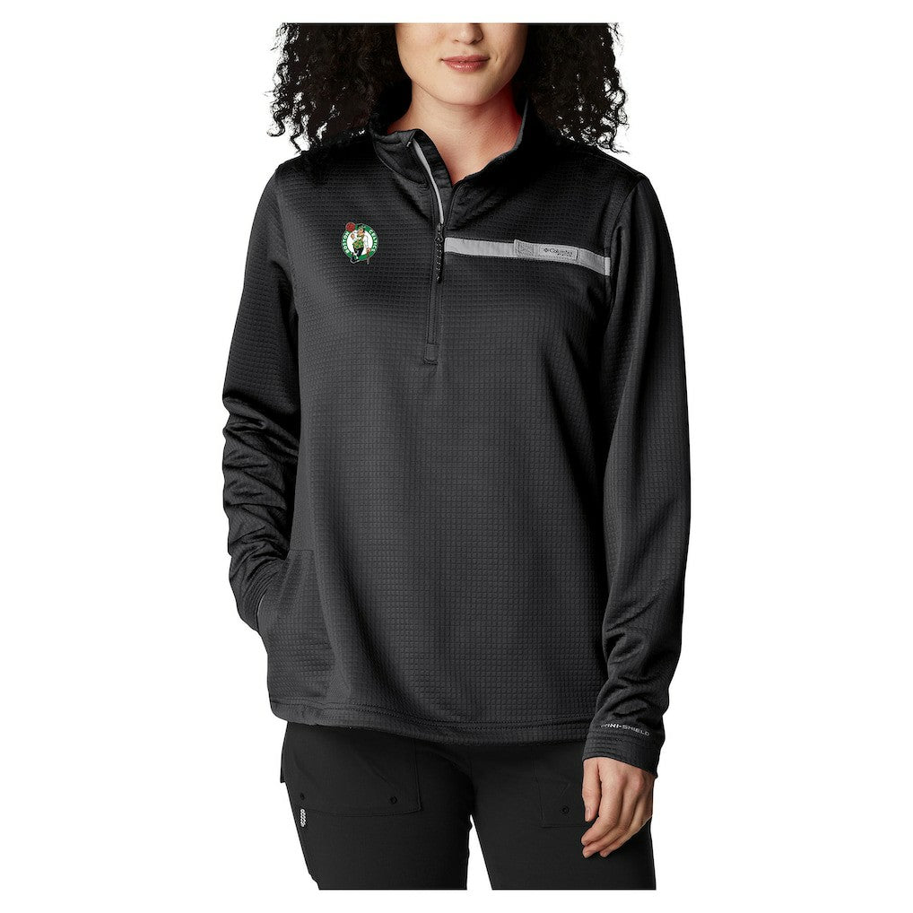 Columbia - Boston Celtics Women's Skiff Guide Fleece Pullover Top - Black
