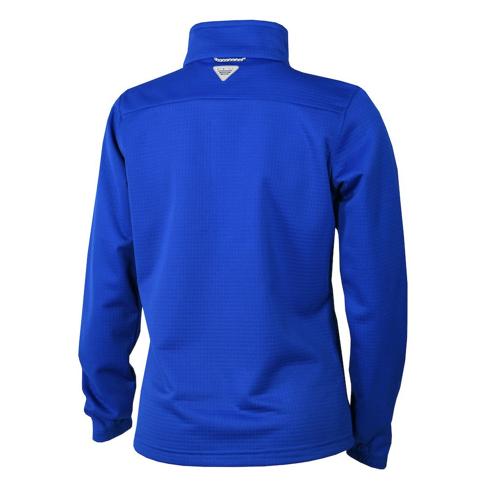Columbia - Detroit Pistons Women's Skiff Guide Fleece Pullover Top - Blue