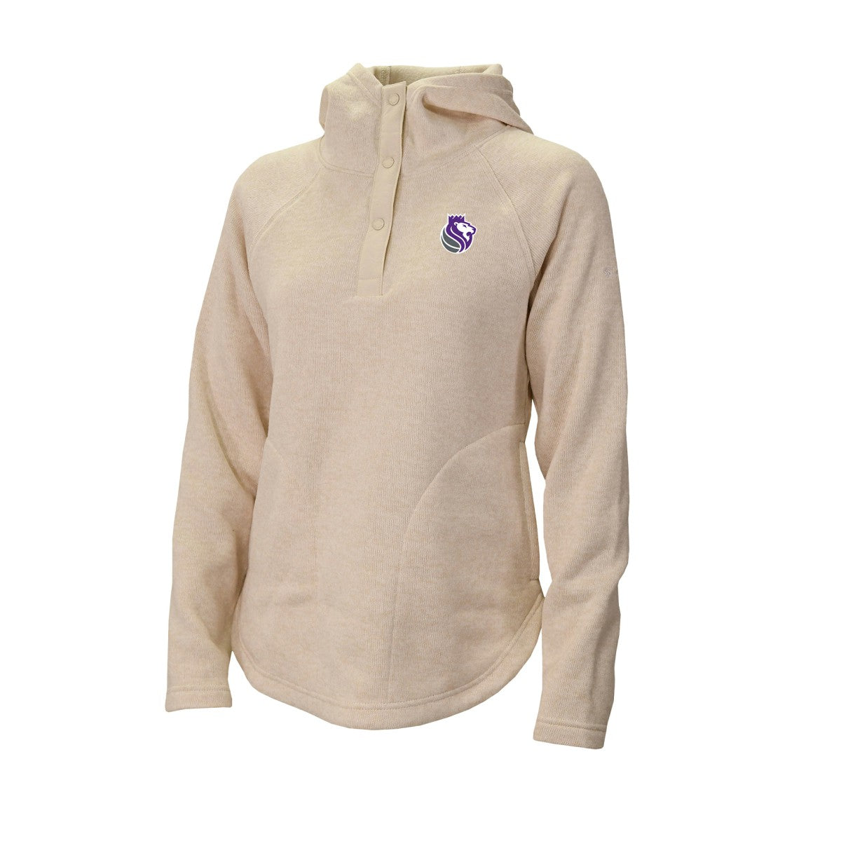 Columbia - Sacramento Kings Women's Sweater Weather Quarter-Snap Hoodie - White