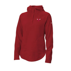 Columbia - Chicago Bulls Women's Sweater Weather Quarter-Snap Hoodie - Red