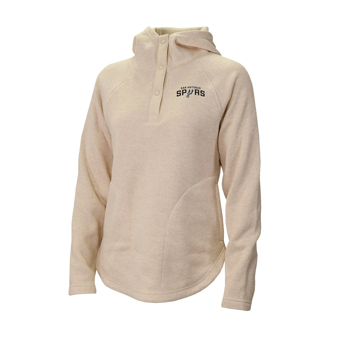 Columbia - San Antonio Spurs Women's Sweater Weather Quarter-Snap Hoodie - White