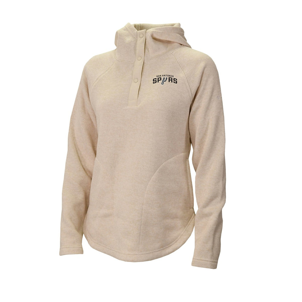 Columbia - San Antonio Spurs Women's Sweater Weather Quarter-Snap Hoodie - White