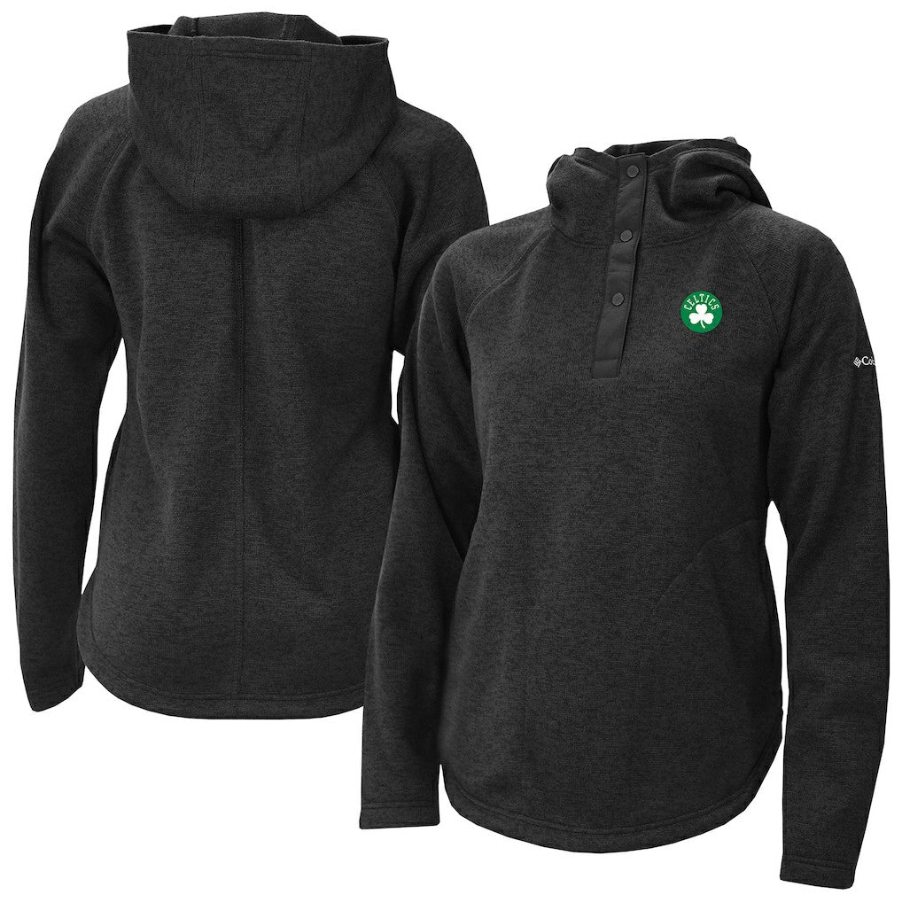 Columbia - Boston Celtics Women's Sweater Weather Quarter-Snap Hoodie - Black