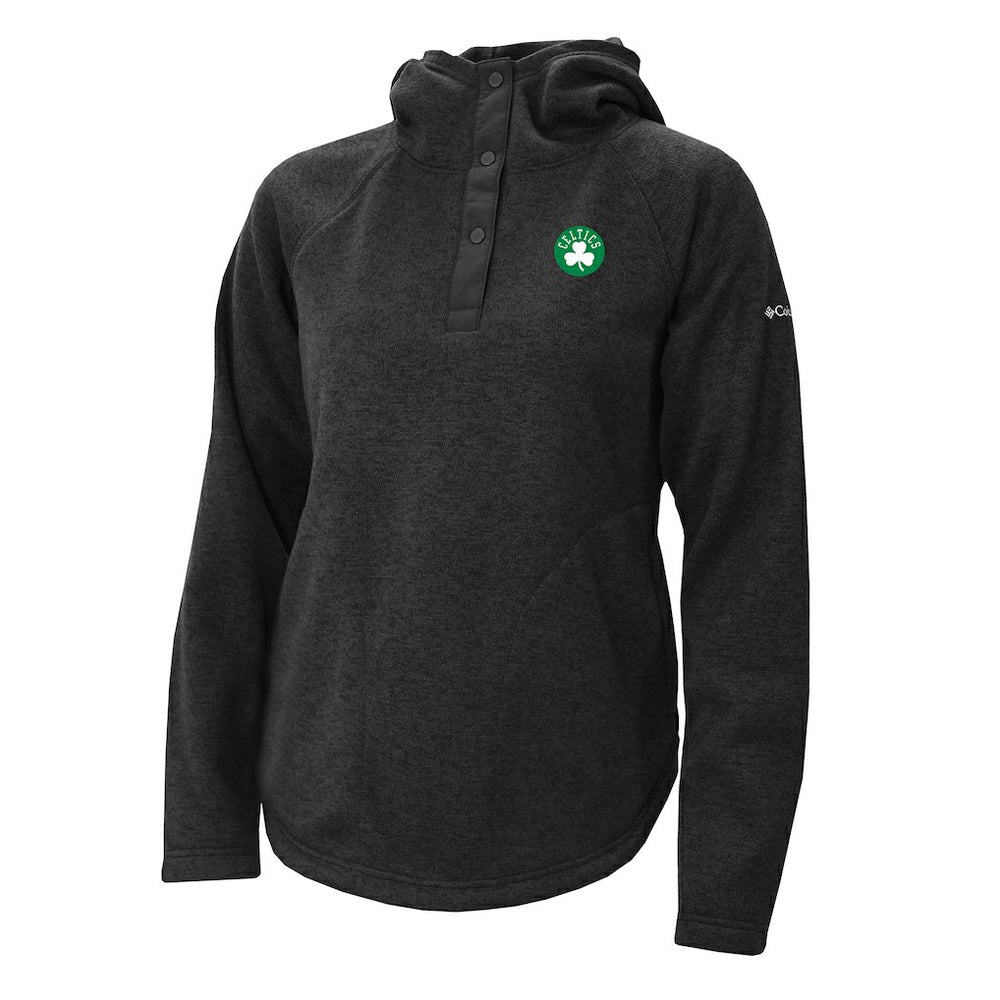 Columbia - Boston Celtics Women's Sweater Weather Quarter-Snap Hoodie - Black