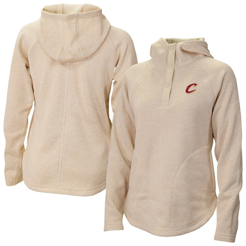 Columbia - Cleveland Cavaliers Women's Sweater Weather Quarter-Snap Hoodie - White