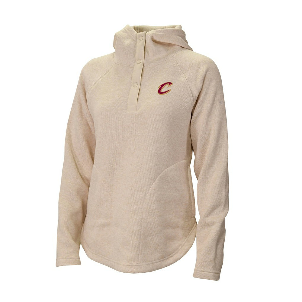 Columbia - Cleveland Cavaliers Women's Sweater Weather Quarter-Snap Hoodie - White