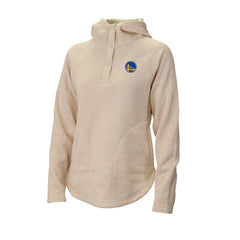 Columbia - Golden State Warriors Women's Sweater Weather Quarter-Snap Hoodie - White