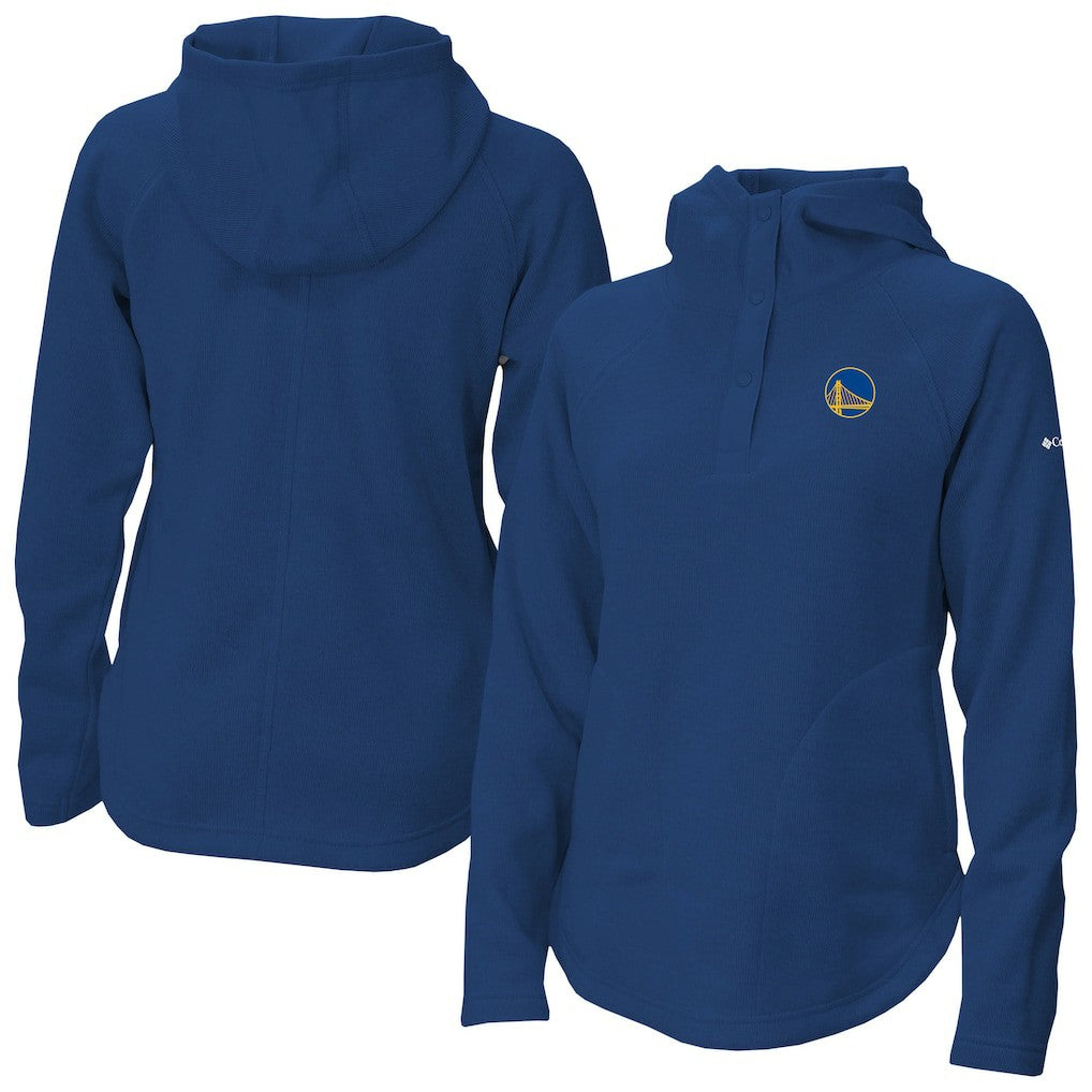 Columbia - Golden State Warriors Women's Sweater Weather Quarter-Snap Hoodie - Royal