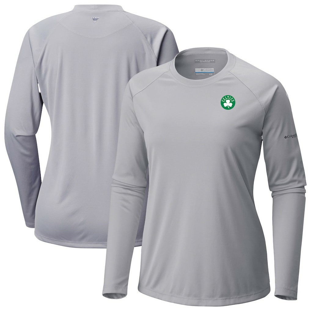 Columbia - Boston Celtics Women's Tidal Tee II Long Sleeve T-Shirt - Gray
