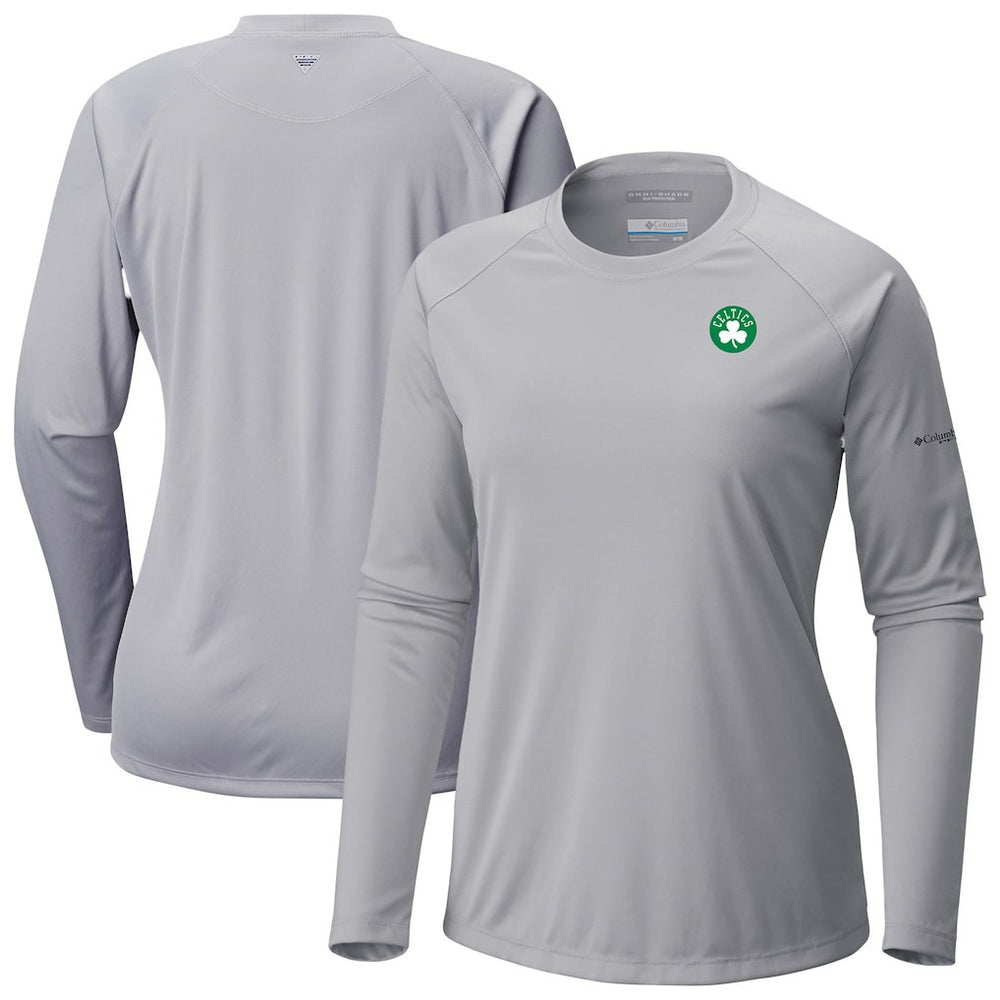 Columbia - Boston Celtics Women's Tidal Tee II Long Sleeve T-Shirt - Gray