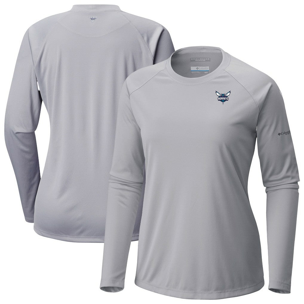Columbia - Charlotte Hornets Women's Tidal Tee II Long Sleeve T-Shirt - Gray