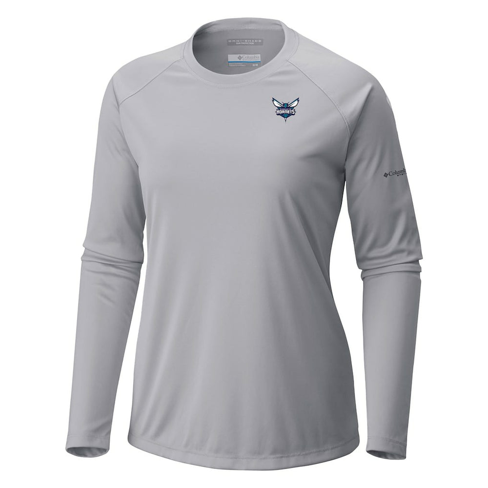 Columbia - Charlotte Hornets Women's Tidal Tee II Long Sleeve T-Shirt - Gray