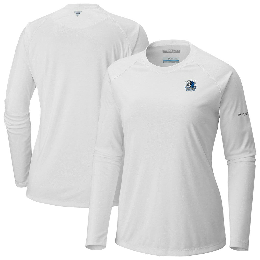 Columbia - Dallas Mavericks Women's Tidal Tee II Long Sleeve T-Shirt - White