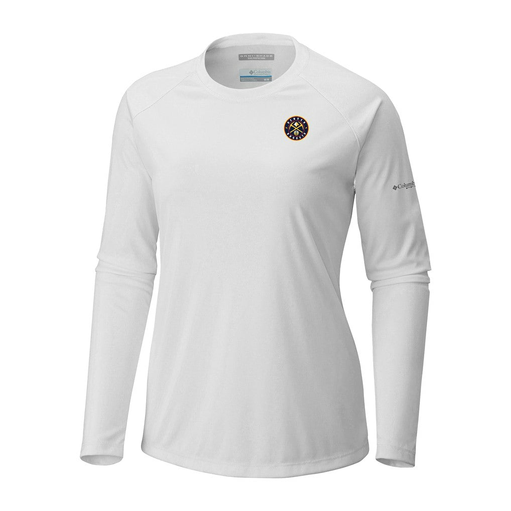 Columbia - Denver Nuggets Women's Tidal Tee II Long Sleeve T-Shirt - White