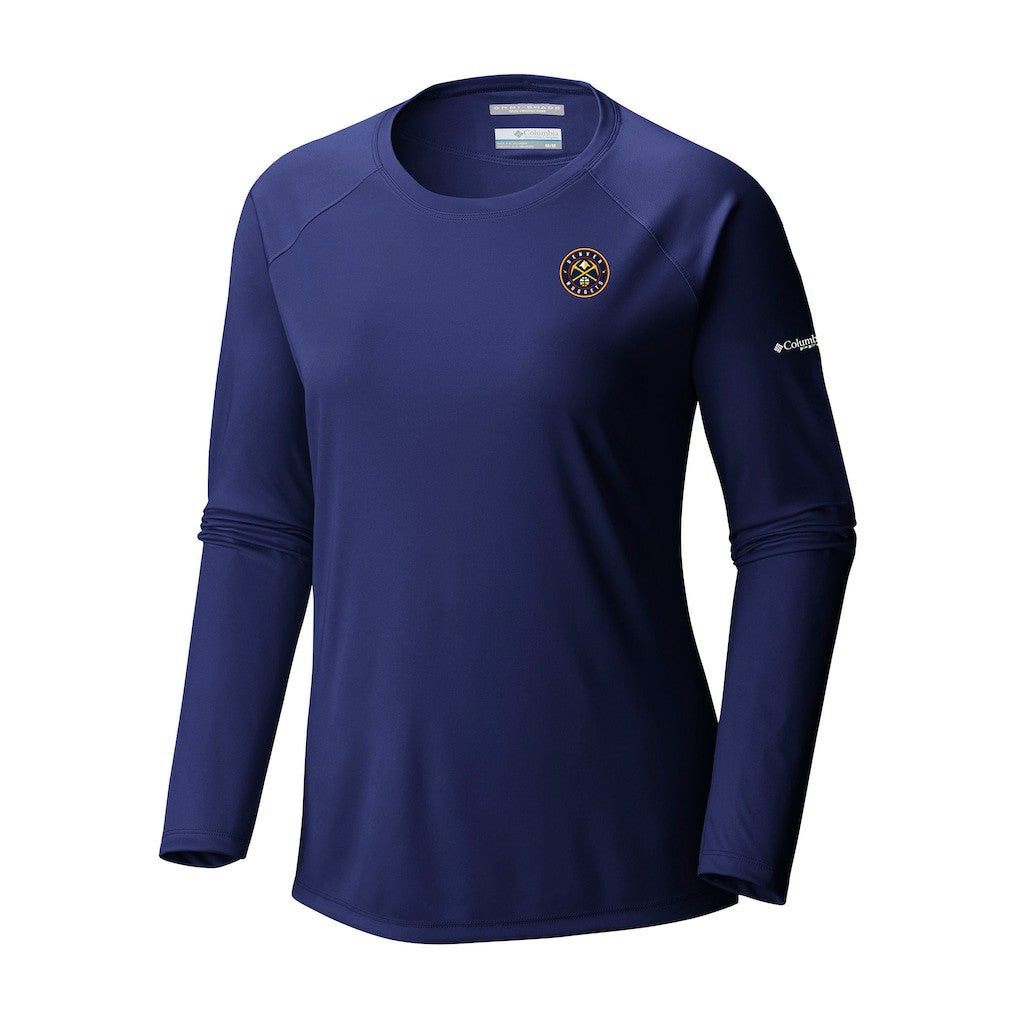 Columbia - Denver Nuggets Women's Tidal Tee II Long Sleeve T-Shirt - Navy