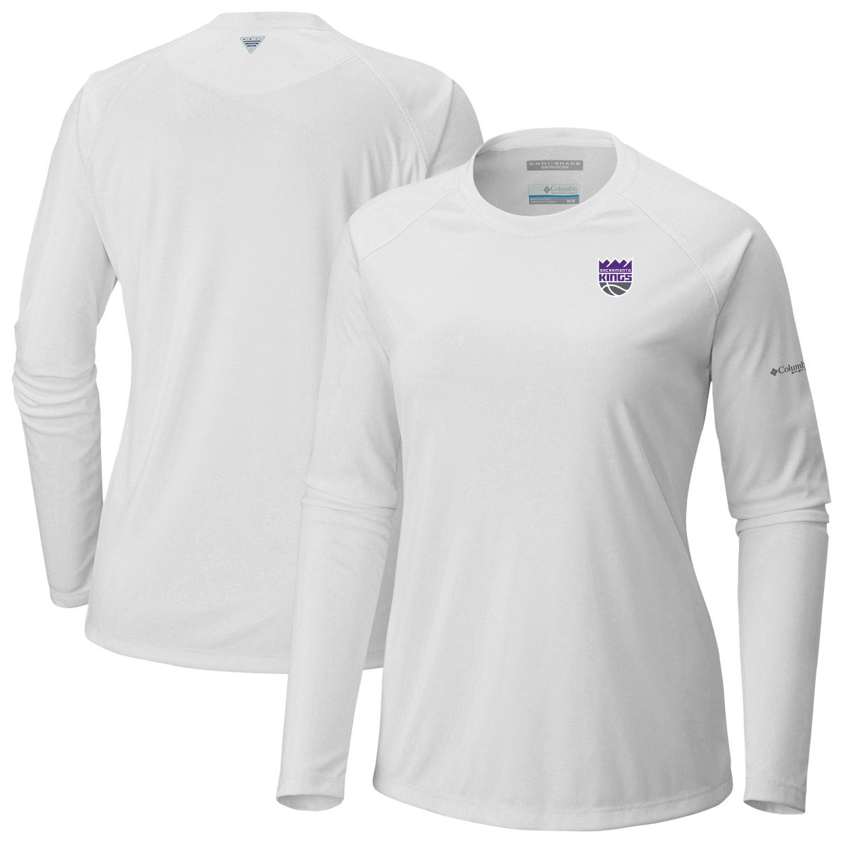 Columbia - Sacramento Kings Women's Tidal Tee II Long Sleeve T-Shirt - White