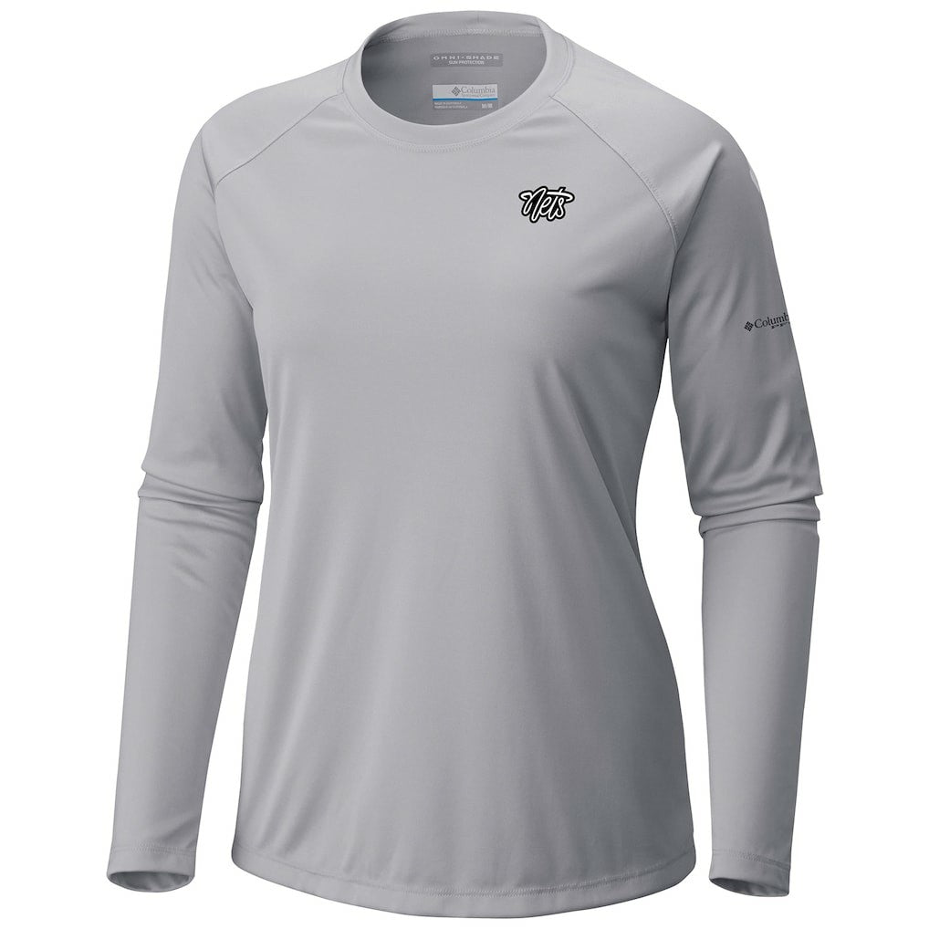 Columbia - Brooklyn Nets Women's Tidal Tee II Long Sleeve T-Shirt - Gray