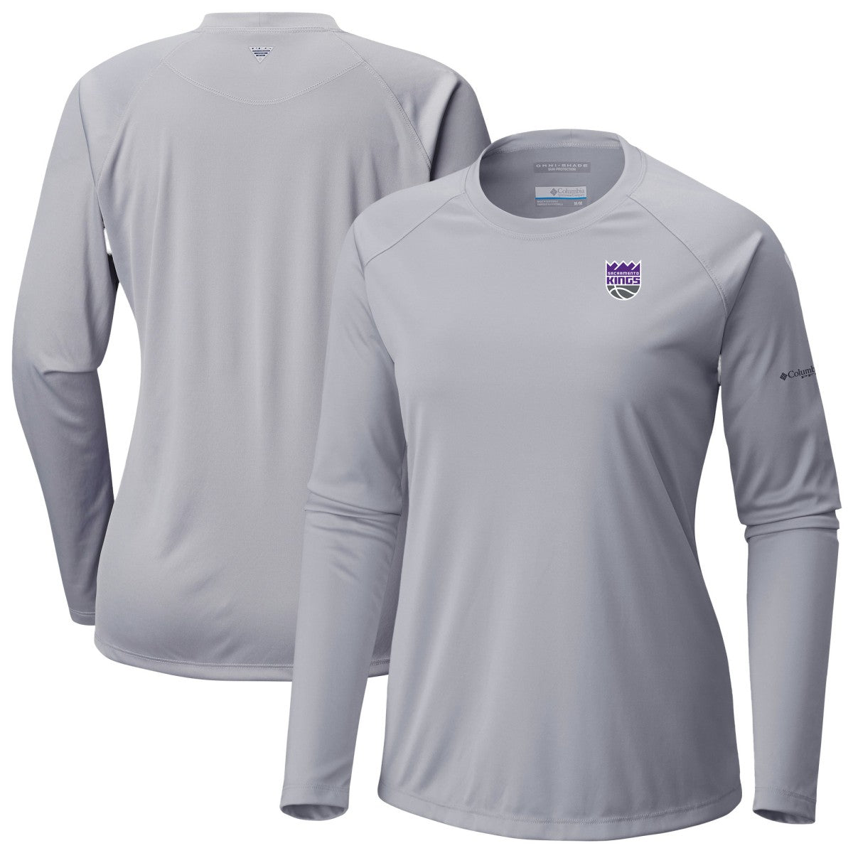 Columbia - Sacramento Kings Women's Tidal Tee II Long Sleeve T-Shirt - Gray