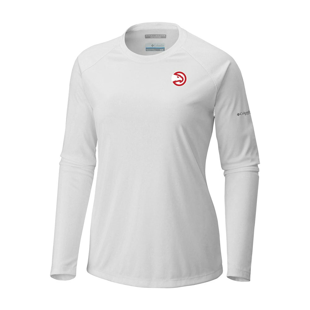 Columbia - Atlanta Hawks Women's Tidal Tee II Long Sleeve T-Shirt - White
