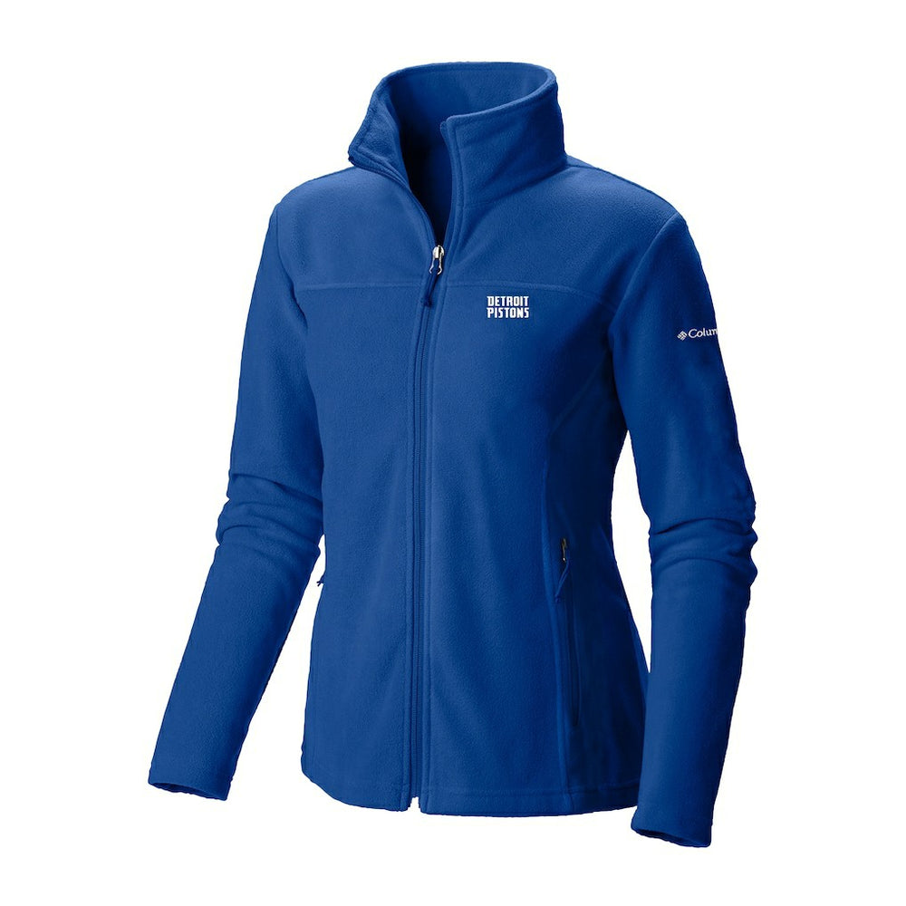 Columbia - Detroit Pistons Women's Give & Go II Fleece Full-Zip Jacket - Blue