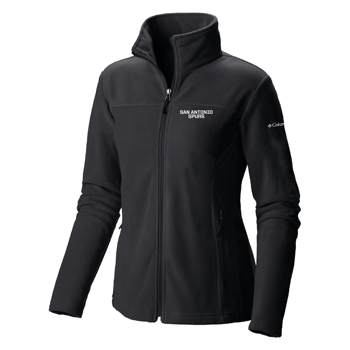 Columbia - San Antonio Spurs Women's Give & Go II Fleece Full-Zip Jacket - Black