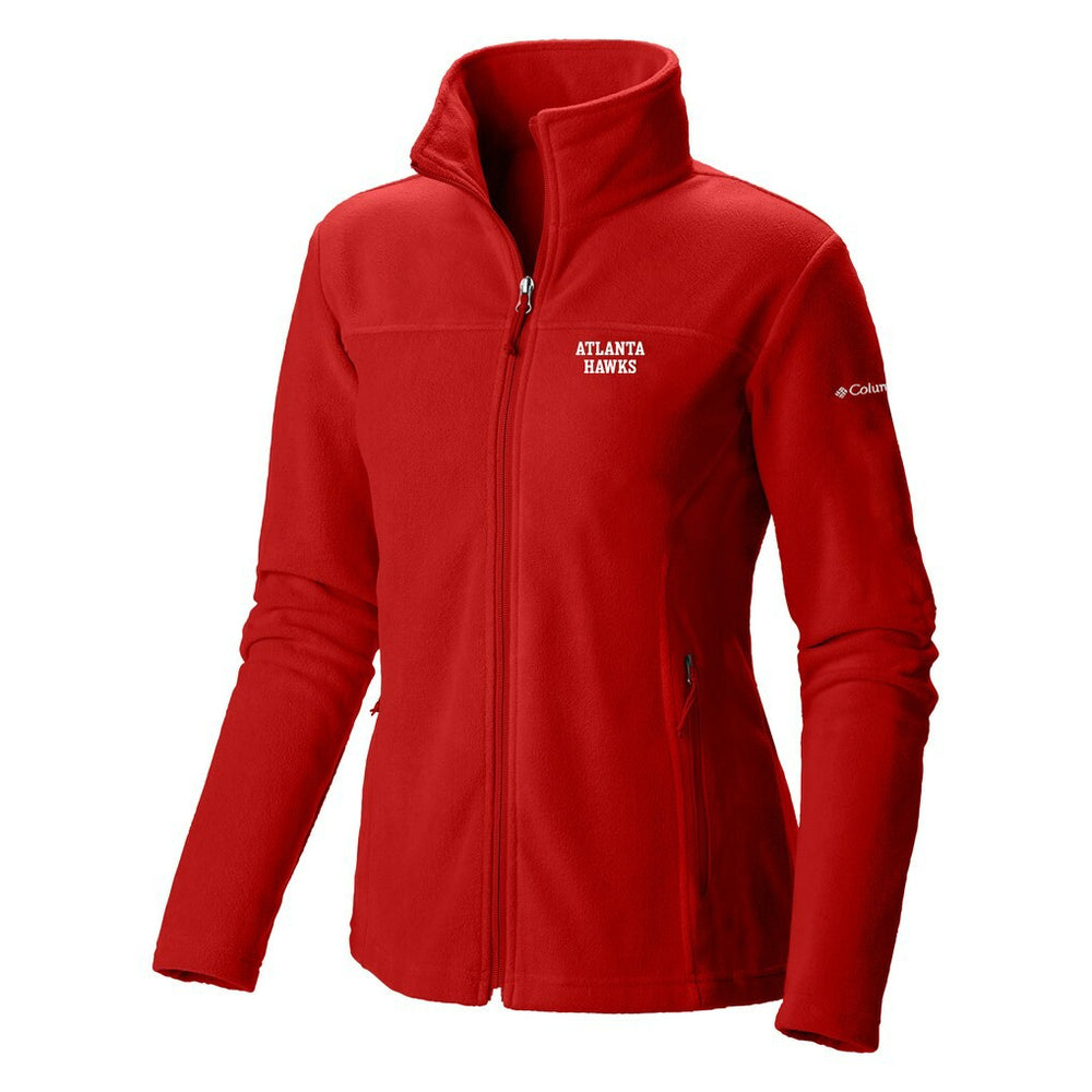 Columbia - Atlanta Hawks Women's Give & Go II Fleece Full-Zip Jacket - Red