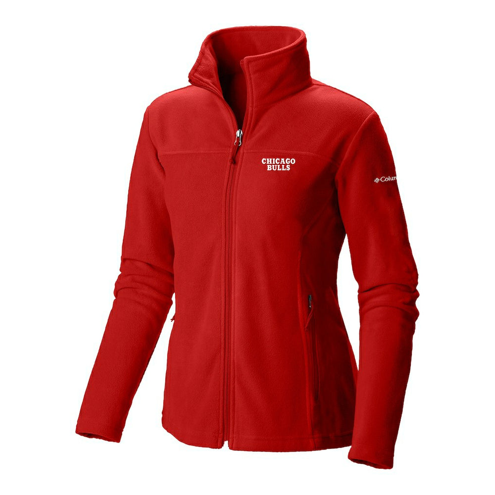 Columbia - Chicago Bulls Women's Give & Go II Fleece Full-Zip Jacket - Red