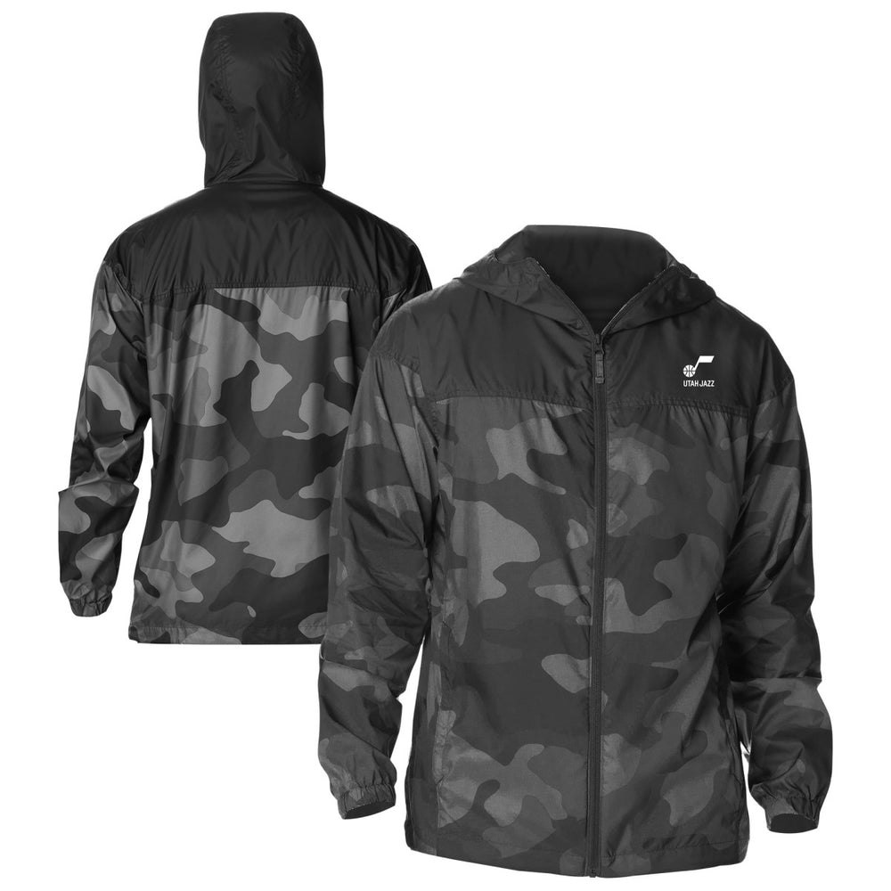 Columbia - Utah Jazz Flash Challenger Windbreaker Jacket - Black