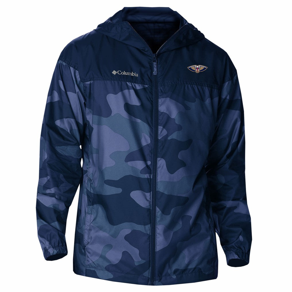 Columbia - New Orleans Pelicans Flash Challenger Windbreaker Jacket - Navy