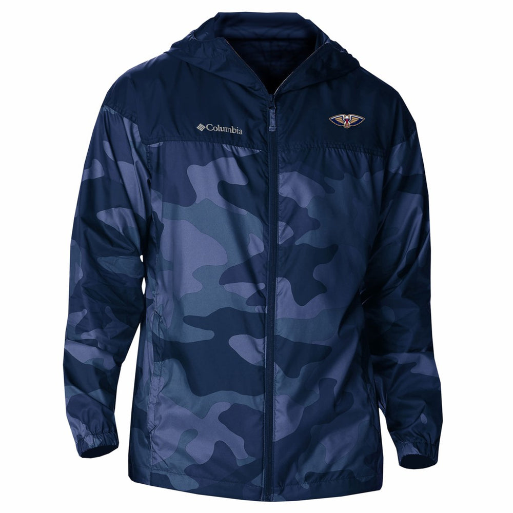 Columbia - New Orleans Pelicans Flash Challenger Windbreaker Jacket - Navy