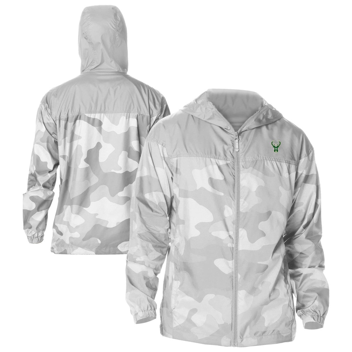 Columbia - Milwaukee Bucks Flash Challenger Windbreaker Jacket - Gray