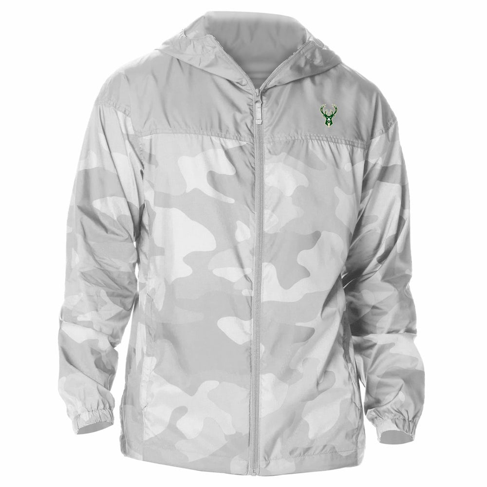 Columbia - Milwaukee Bucks Flash Challenger Windbreaker Jacket - Gray