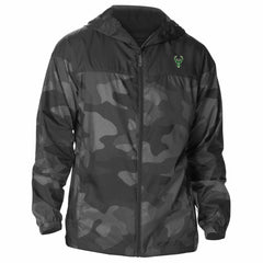 Columbia - Milwaukee Bucks Flash Challenger Windbreaker Jacket - Black
