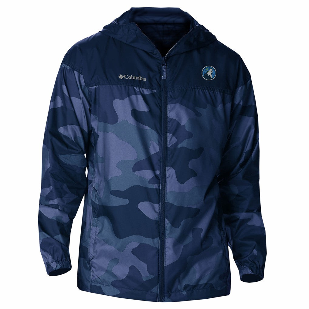 Columbia - Minnesota Timberwolves Flash Challenger Windbreaker Jacket - Navy
