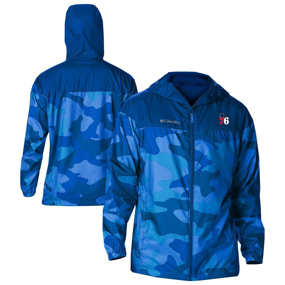 Columbia - Philadelphia 76ers Flash Challenger Windbreaker Jacket - Blue