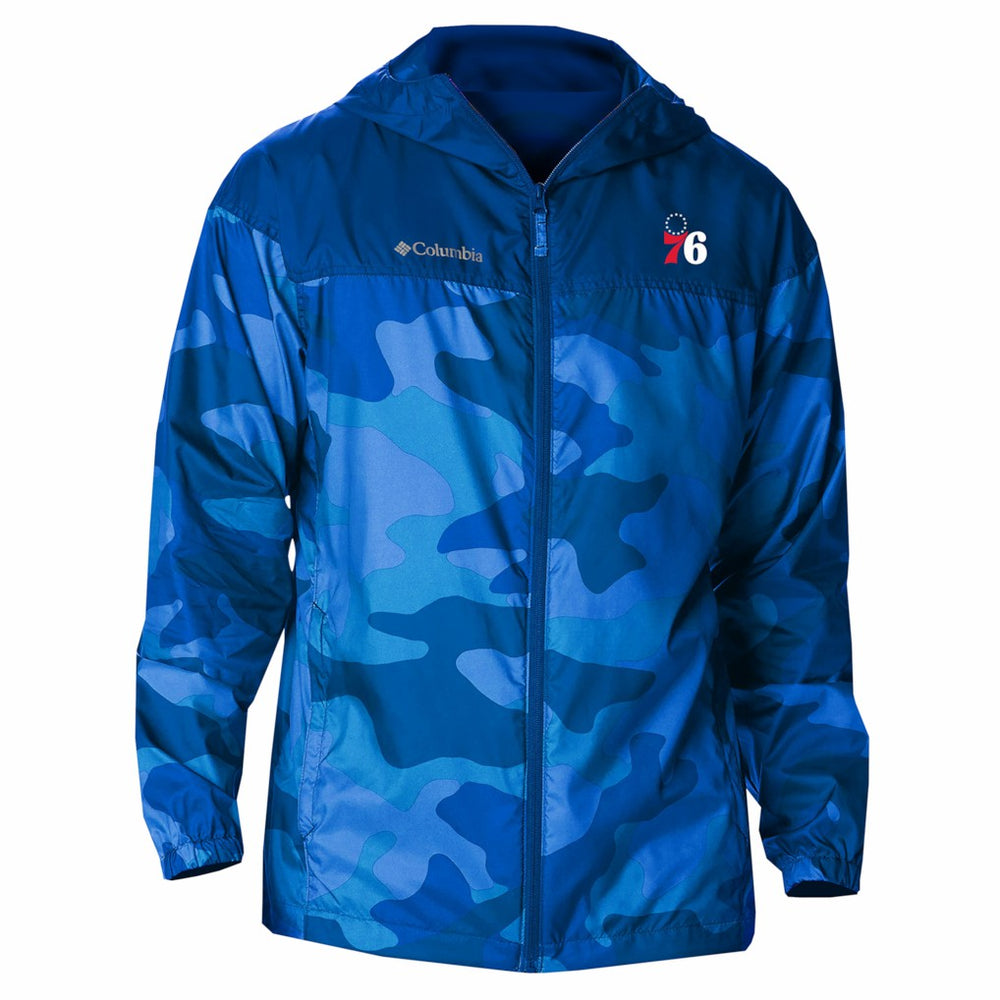 Columbia - Philadelphia 76ers Flash Challenger Windbreaker Jacket - Blue