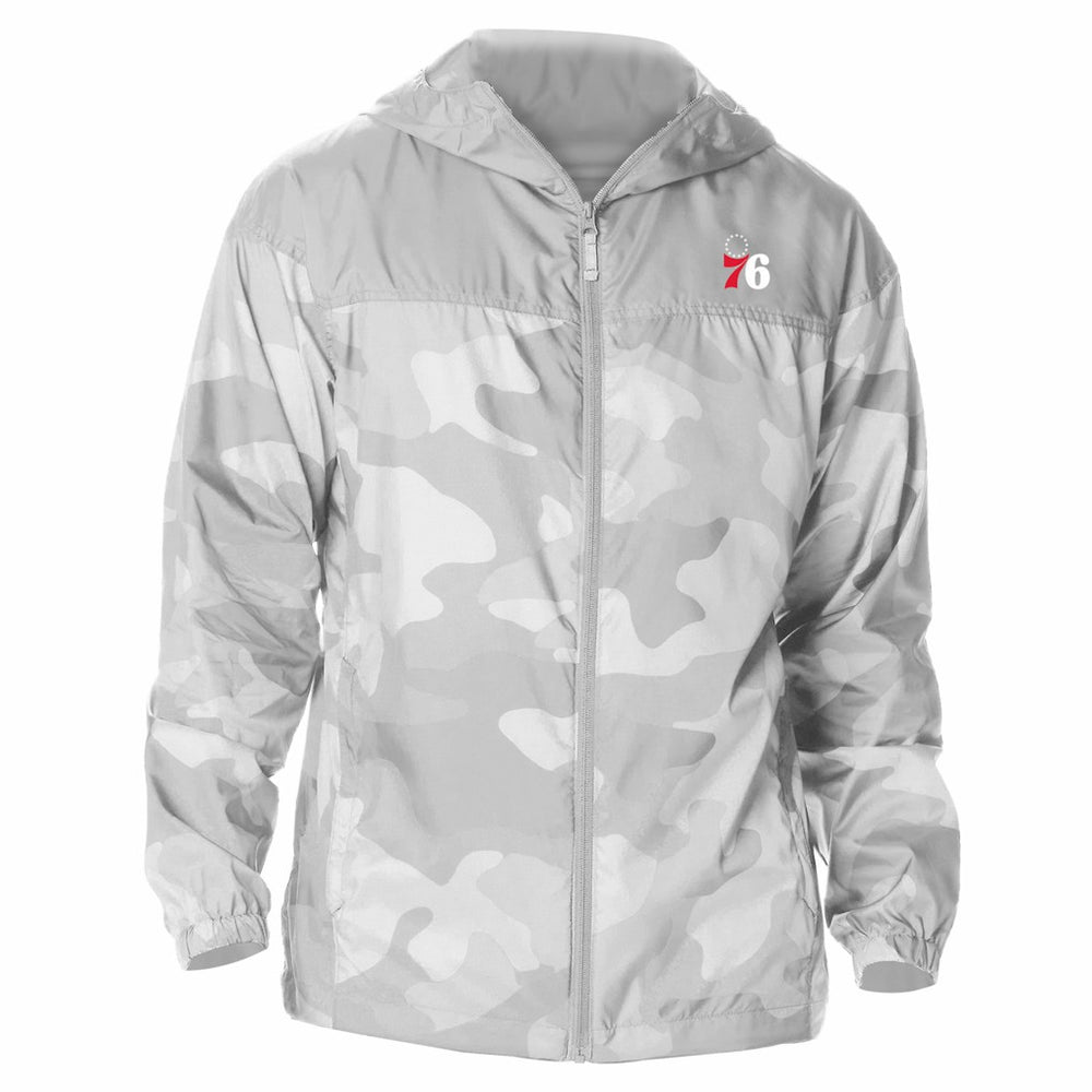 Columbia - Philadelphia 76ers Flash Challenger Windbreaker Jacket - Gray