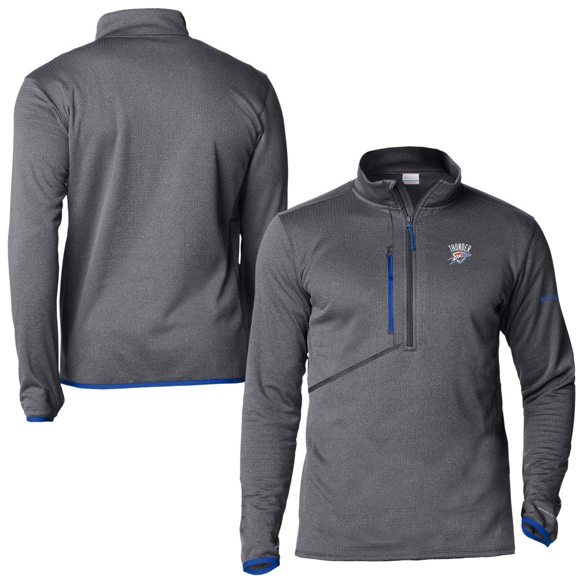 Columbia - Oklahoma City Thunder Park View Fleece Half-Zip Top - Blue
