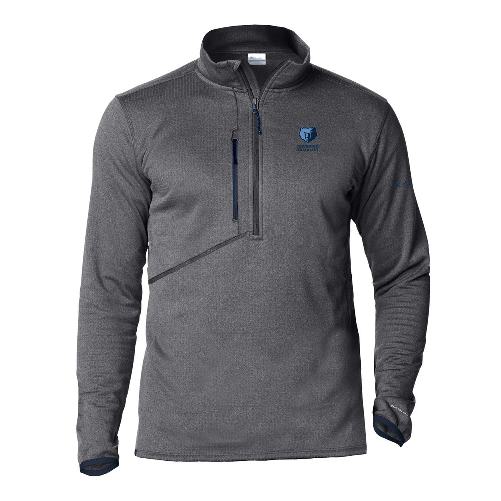 Columbia - Memphis Grizzlies Park View Fleece Half-Zip Top - Gray