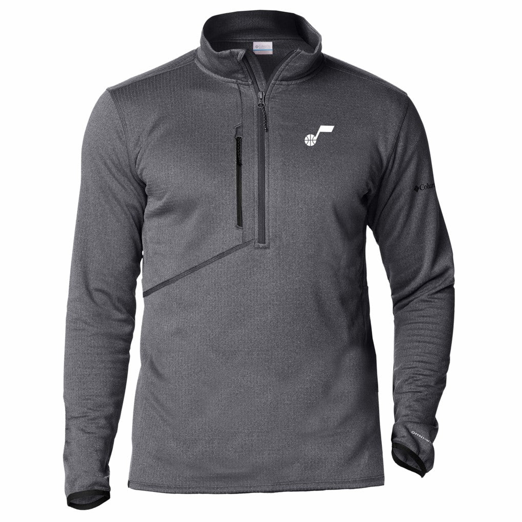 Columbia - Utah Jazz Park View Fleece Half-Zip Top - Black