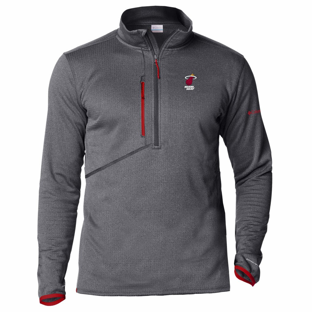 Columbia - Miami Heat Park View Fleece Half-Zip Top - Red
