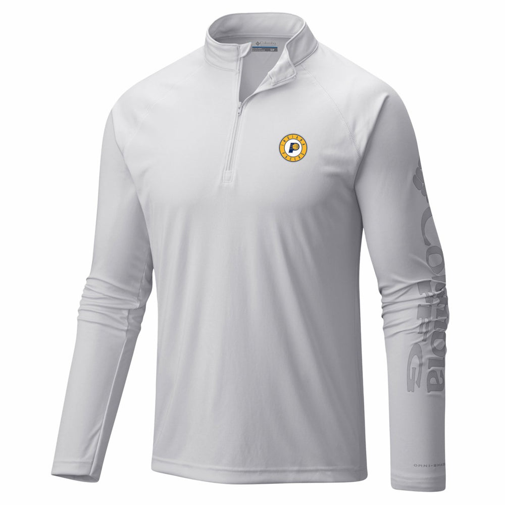 Columbia - Indiana Pacers PFG Terminal Tackle Quarter-Zip Top - White