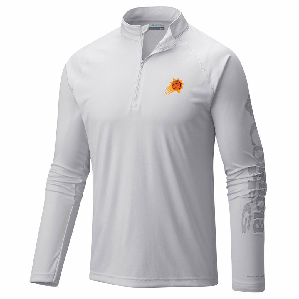 Columbia - Phoenix Suns PFG Terminal Tackle Quarter-Zip Top - White