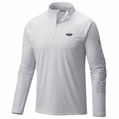 Columbia - New Orleans Pelicans PFG Terminal Tackle Quarter-Zip Top - White