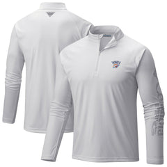 Columbia - Oklahoma City Thunder PFG Terminal Tackle Quarter-Zip Top - White