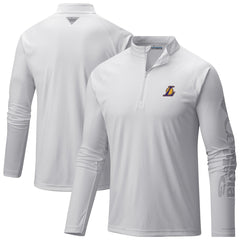 Columbia - Los Angeles Lakers PFG Terminal Tackle Quarter-Zip Top - White