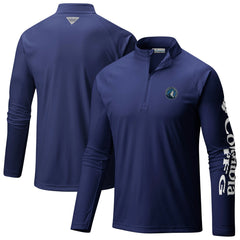 Columbia - Minnesota Timberwolves PFG Terminal Tackle Quarter-Zip Top - Navy