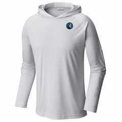 Columbia - Minnesota Timberwolves PFG Super Terminal Tackle Hoodie - White